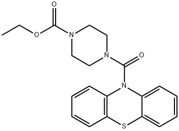 ethyl 4-(10H-phenothiazine-10-carbonyl)piperazine-1-carboxylate Struktur