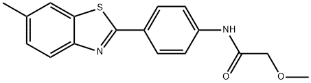 2-methoxy-N-[4-(6-methyl-1,3-benzothiazol-2-yl)phenyl]acetamide Struktur