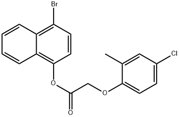 4-bromo-1-naphthyl (4-chloro-2-methylphenoxy)acetate Struktur