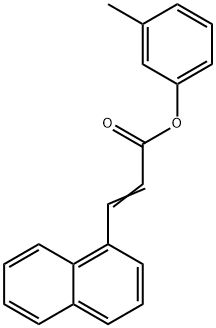 3-methylphenyl 3-(1-naphthyl)acrylate Struktur