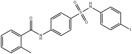 N-(4-{[(4-iodophenyl)amino]sulfonyl}phenyl)-2-methylbenzamide Struktur