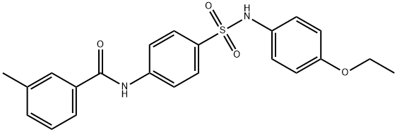 N-(4-{[(4-ethoxyphenyl)amino]sulfonyl}phenyl)-3-methylbenzamide Struktur