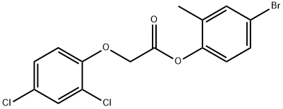 4-bromo-2-methylphenyl (2,4-dichlorophenoxy)acetate Struktur