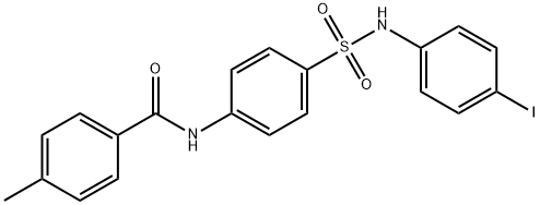 N-(4-{[(4-iodophenyl)amino]sulfonyl}phenyl)-4-methylbenzamide Struktur