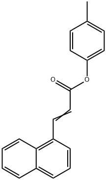 4-methylphenyl 3-(1-naphthyl)acrylate Struktur