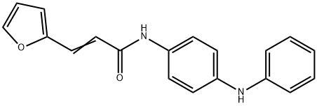 N-(4-anilinophenyl)-3-(2-furyl)acrylamide Struktur