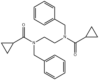 N,N'-1,2-ethanediylbis(N-benzylcyclopropanecarboxamide) Struktur