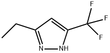 5-ethyl-3-(trifluoromethyl)-1H-Pyrazole Struktur