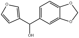 BENZO[D][1,3]DIOXOL-5-YL(FURAN-3-YL)METHANOL Struktur