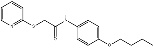 N-(4-butoxyphenyl)-2-pyridin-2-ylsulfanylacetamide Struktur