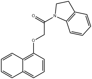 1-[(1-naphthyloxy)acetyl]indoline Struktur