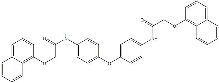 N,N'-[oxybis(4,1-phenylene)]bis[2-(1-naphthyloxy)acetamide] Struktur