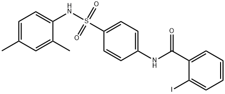 N-(4-{[(2,4-dimethylphenyl)amino]sulfonyl}phenyl)-2-iodobenzamide Struktur