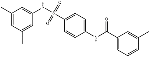 N-(4-{[(3,5-dimethylphenyl)amino]sulfonyl}phenyl)-3-methylbenzamide Struktur