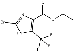 ETHYL 2-BROMO-5-(TRIFLUOROMETHYL)-1H-IMIDAZOLE-4-CARBOXYLATE Struktur