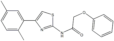 N-(4-(2,5-dimethylphenyl)thiazol-2-yl)-2-phenoxyacetamide Struktur