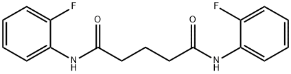 N,N'-bis(2-fluorophenyl)pentanediamide Struktur