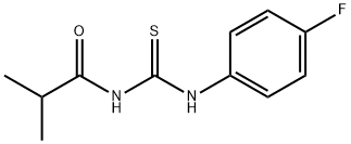 N-{[(4-fluorophenyl)amino]carbonothioyl}-2-methylpropanamide Struktur