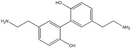 [1,1'-Biphenyl]-2,2'-diol,5,5'-bis(2- aminoethyl)- Struktur