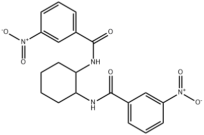 N,N'-1,2-cyclohexanediylbis(3-nitrobenzamide) Struktur