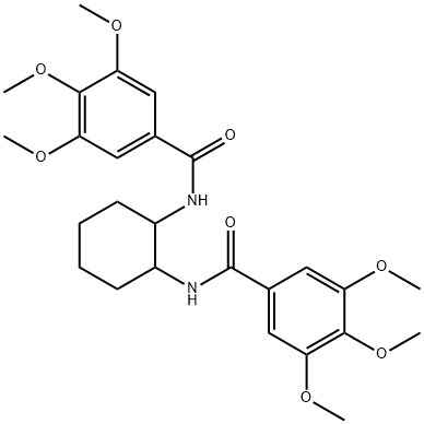 N,N'-1,2-cyclohexanediylbis(3,4,5-trimethoxybenzamide) Struktur