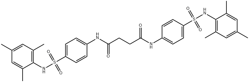 N,N'-bis{4-[(mesitylamino)sulfonyl]phenyl}succinamide Struktur