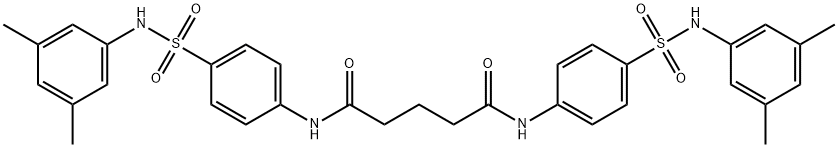 N,N'-bis(4-{[(3,5-dimethylphenyl)amino]sulfonyl}phenyl)pentanediamide Struktur