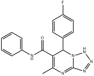 7-(4-fluorophenyl)-5-methyl-N-phenyl-4,7-dihydrotetrazolo[1,5-a]pyrimidine-6-carboxamide Struktur