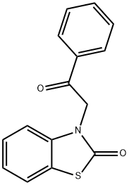 2(3H)-Benzothiazolone, 3-(2-oxo-2-phenylethyl)- Struktur