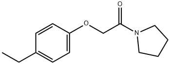 2-(4-ethylphenoxy)-1-pyrrolidin-1-ylethanone Struktur