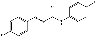 3-(4-fluorophenyl)-N-(4-iodophenyl)acrylamide Struktur