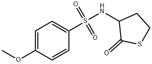 4-methoxy-N-(2-oxothiolan-3-yl)benzenesulfonamide Struktur