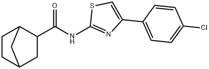 N-[4-(4-chlorophenyl)-1,3-thiazol-2-yl]bicyclo[2.2.1]heptane-3-carboxamide Struktur