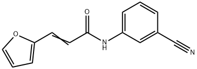 N-(3-cyanophenyl)-3-(2-furyl)acrylamide Struktur