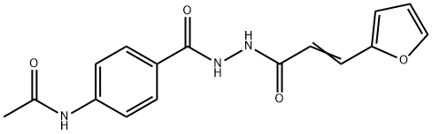 N-[4-({2-[3-(2-furyl)acryloyl]hydrazino}carbonyl)phenyl]acetamide Struktur