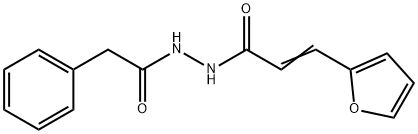 3-(2-furyl)-N'-(phenylacetyl)acrylohydrazide Struktur