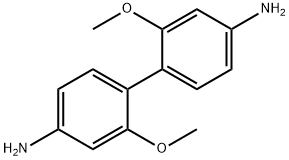 2,2'-dimethoxybiphenyl-4,4'-diamine Struktur