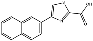 4-(NAPHTHALEN-2-YL)THIAZOLE-2-CARBOXYLIC ACID Struktur