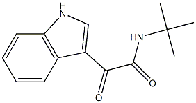 N-(tert-butyl)-2-(1H-indol-3-yl)-2-oxoacetamide Struktur