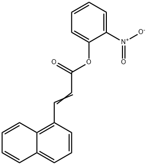 2-nitrophenyl 3-(1-naphthyl)acrylate Struktur