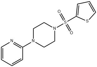 1-(pyridin-2-yl)-4-(thiophen-2-ylsulfonyl)piperazine Struktur