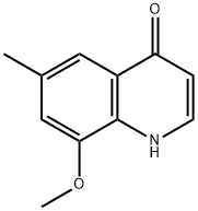 8-Methoxy-6-methyl-quinolin-4-ol Struktur