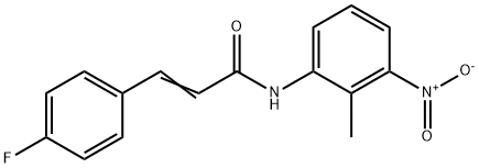 3-(4-fluorophenyl)-N-(2-methyl-3-nitrophenyl)acrylamide Struktur