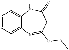 (E)-4-ethoxy-1H-benzo[b][1,4]diazepin-2(3H)-one Struktur