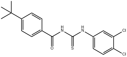 4-tert-butyl-N-{[(3,4-dichlorophenyl)amino]carbonothioyl}benzamide Structure