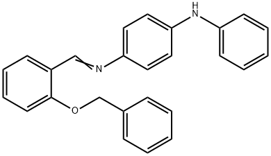 N-[2-(benzyloxy)benzylidene]-N'-phenyl-1,4-benzenediamine Struktur