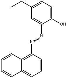 4-ethyl-2-(1-naphthyldiazenyl)phenol Struktur