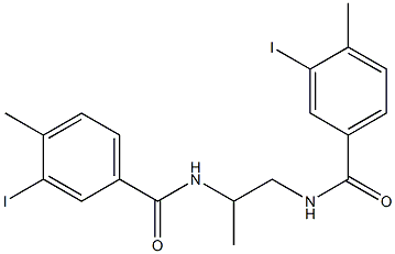 N,N'-1,2-propanediylbis(3-iodo-4-methylbenzamide) Struktur