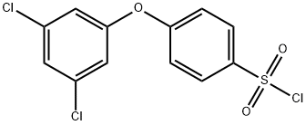 4-(3,5-dichlorophenoxy)benzene-1-sulfonyl chloride Struktur