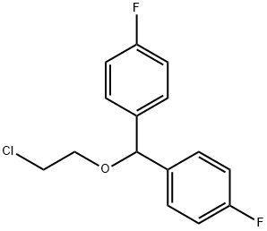 Benzene, 1,1'-[(2-chloroethoxy)methylene]bis[4-fluoro- Struktur